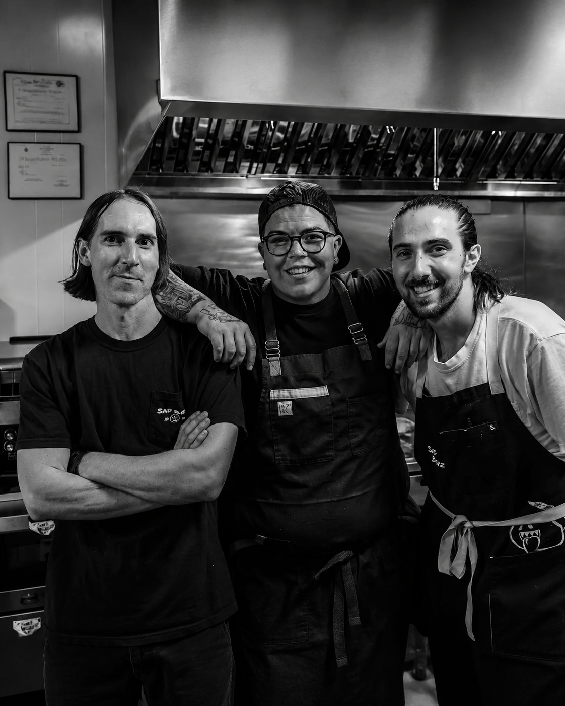 The Sad Boyz kitchen team